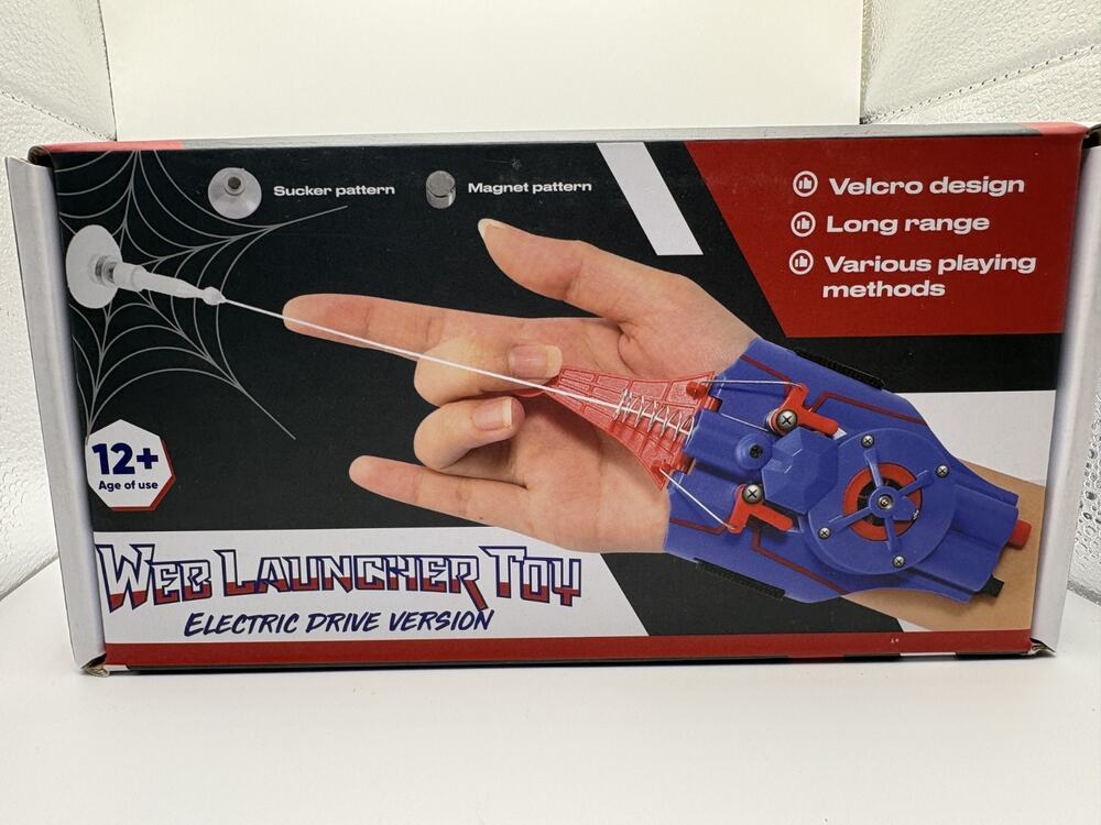 Spider Web Shooter Manual 8ft Real Web Slinger Launcher Toy for Superhero Fans